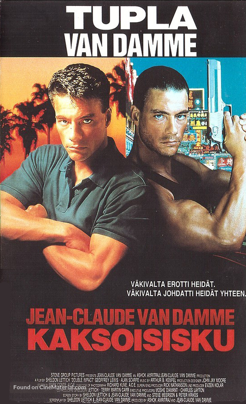 Double Impact - Finnish VHS movie cover