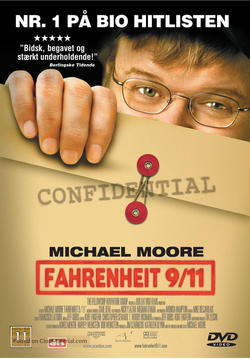Fahrenheit 9/11 - Danish Movie Cover