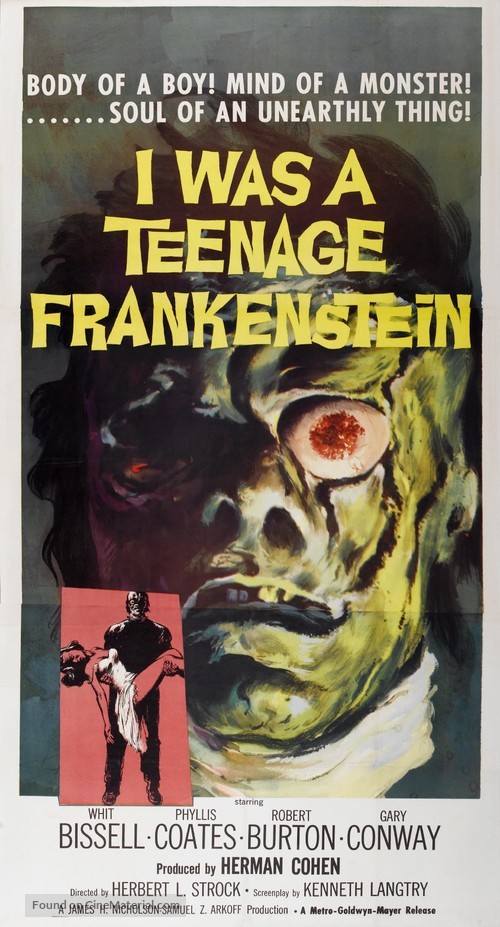 I Was a Teenage Frankenstein - Movie Poster