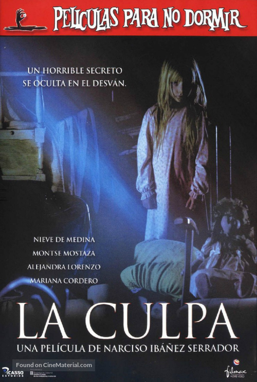 Pel&iacute;culas para no dormir: La culpa - Spanish Movie Cover