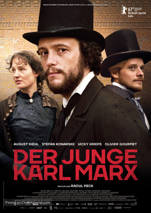 Le jeune Karl Marx - German Movie Poster