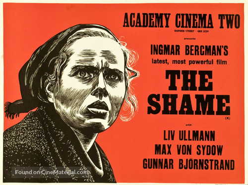 Skammen - British Movie Poster