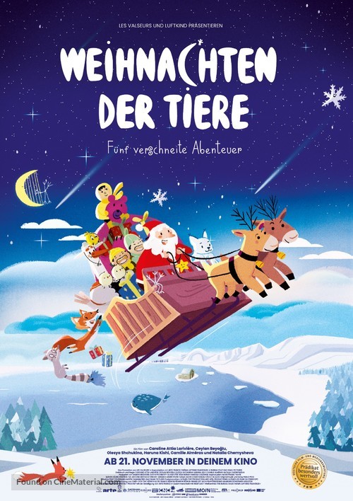 Animal Tales of Christmas Magic - German Movie Poster