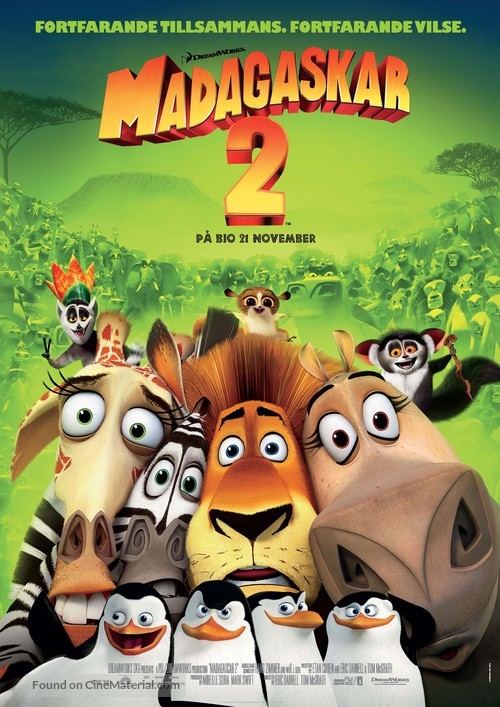 Madagascar: Escape 2 Africa - Swedish Movie Poster