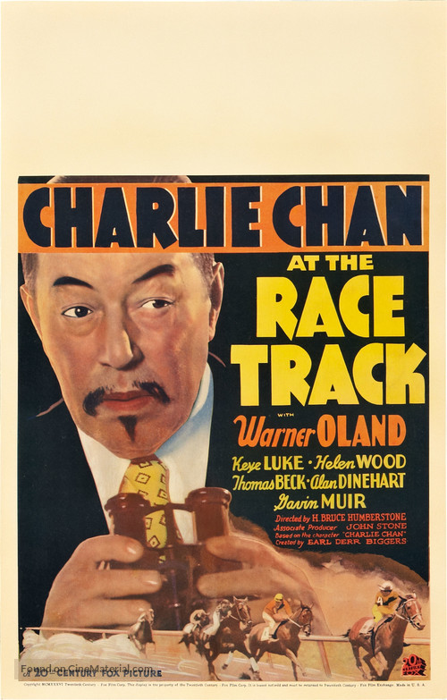 Charlie Chan at the Race Track - Movie Poster