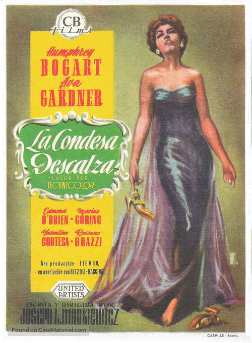 The Barefoot Contessa - Spanish Movie Poster