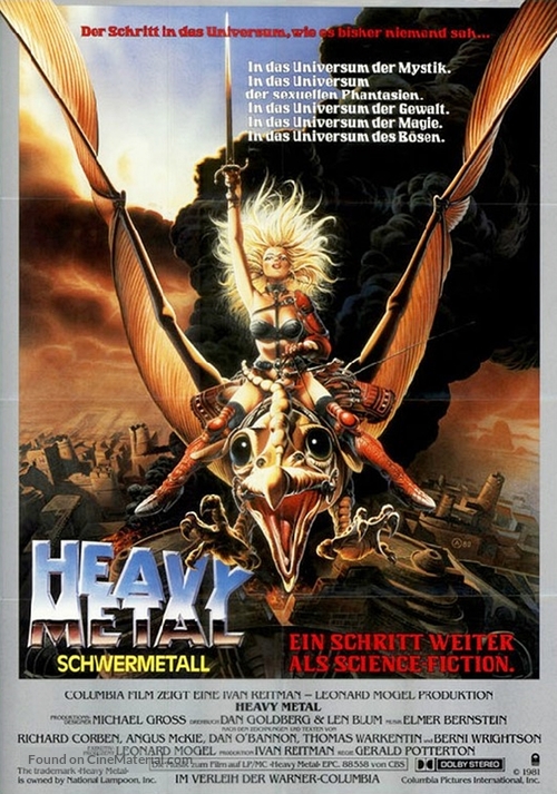 Heavy Metal - German Movie Poster