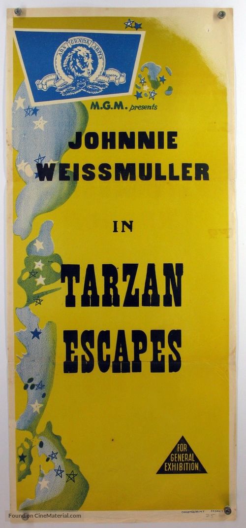 Tarzan Escapes - Australian poster
