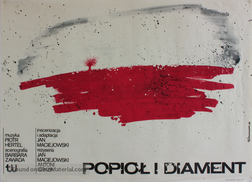 Popi&oacute;l i diament - Polish Movie Poster