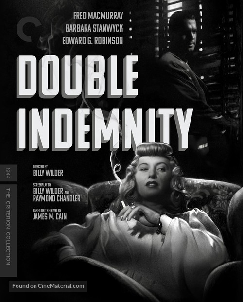 Double Indemnity - Blu-Ray movie cover