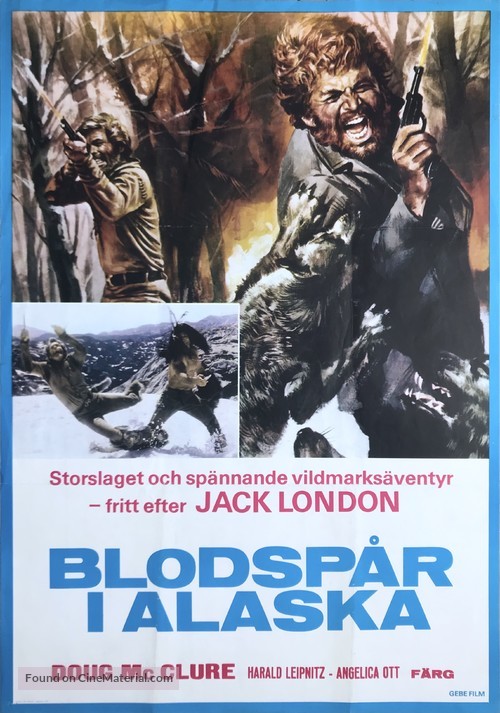 Blutigen Geier von Alaska, Die - Swedish Movie Poster