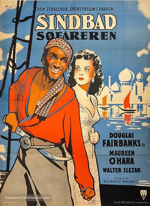 Sinbad the Sailor - Danish Movie Poster