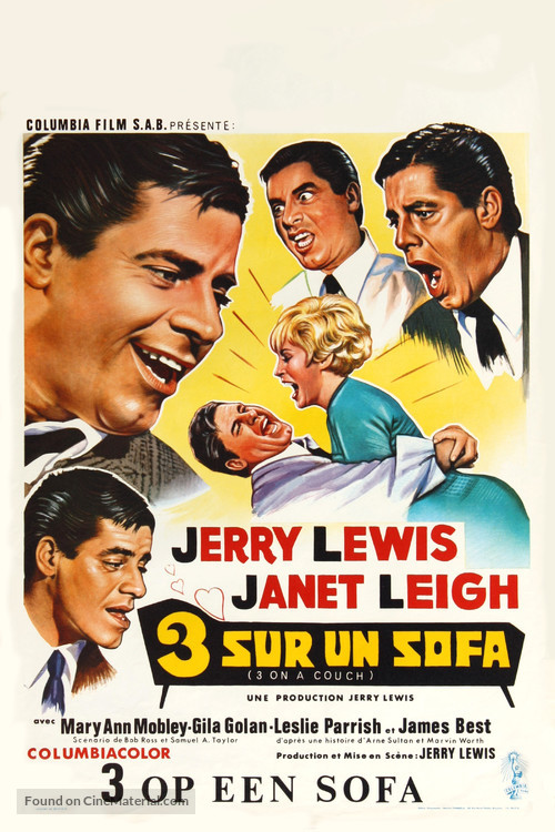 Three on a Couch - Belgian Movie Poster
