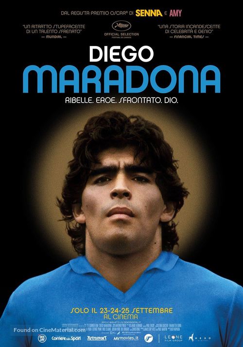 Diego Maradona - Italian Movie Poster