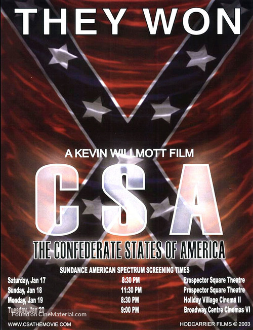 CSA: Confederate States of America - poster