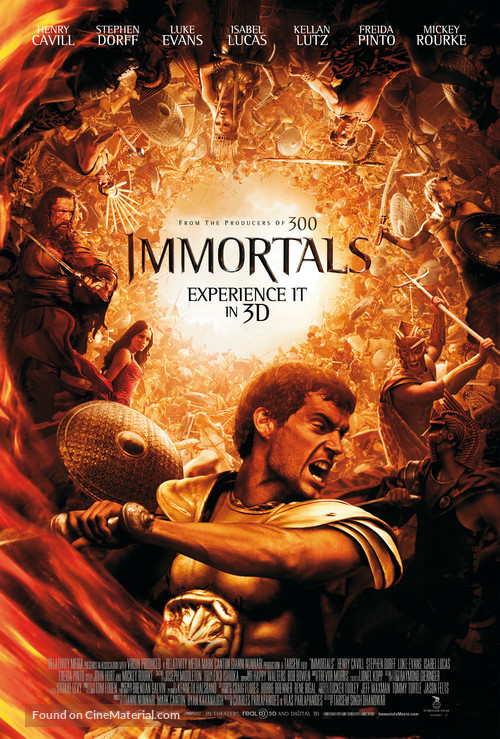 Immortals - Danish Movie Poster