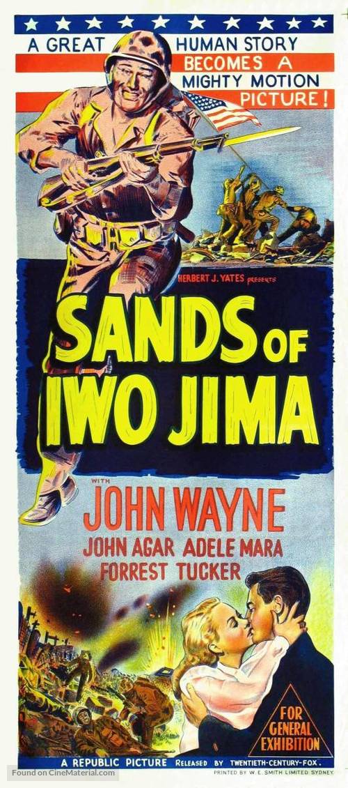 Sands of Iwo Jima - Australian Movie Poster