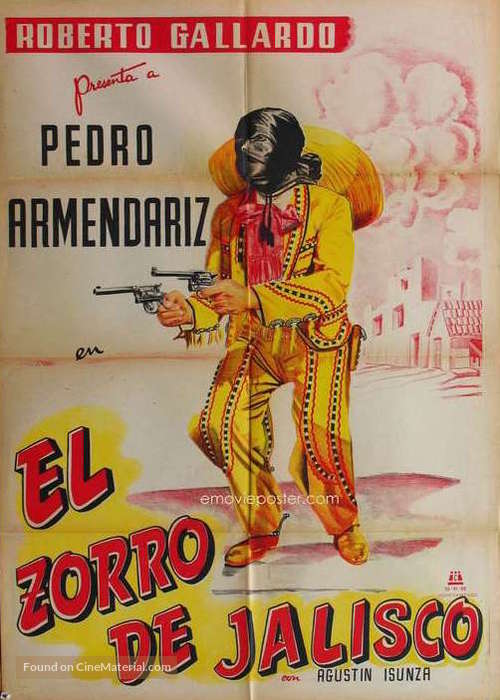 El Zorro de Jalisco - Mexican Movie Poster