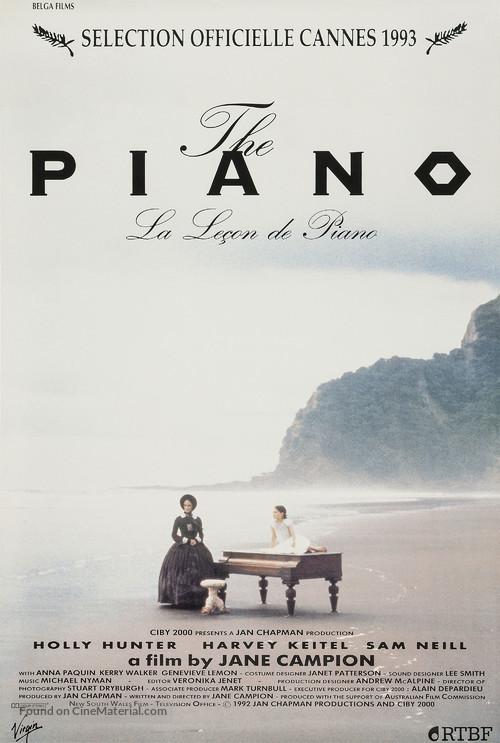 The Piano - Belgian Movie Poster