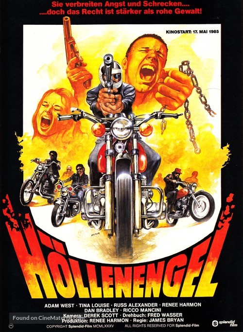 Hell Riders - German Movie Poster