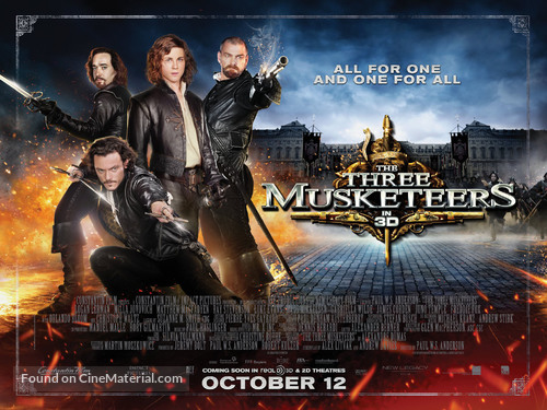 The Three Musketeers - British Movie Poster