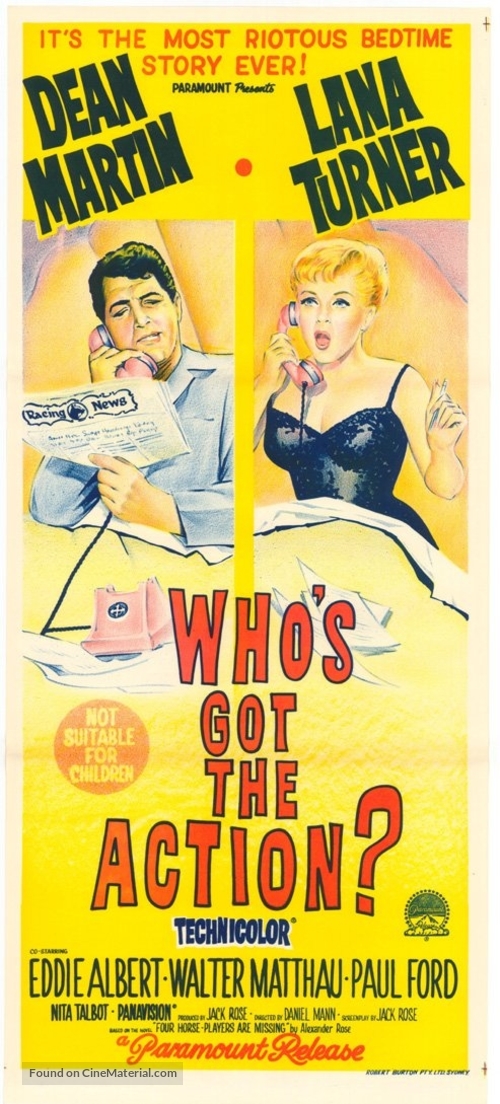 Who&#039;s Got the Action? - Australian Movie Poster