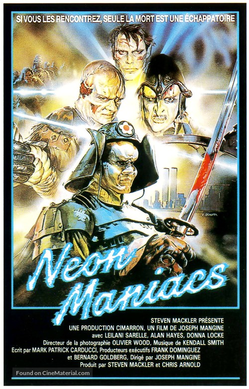 Neon Maniacs - French VHS movie cover