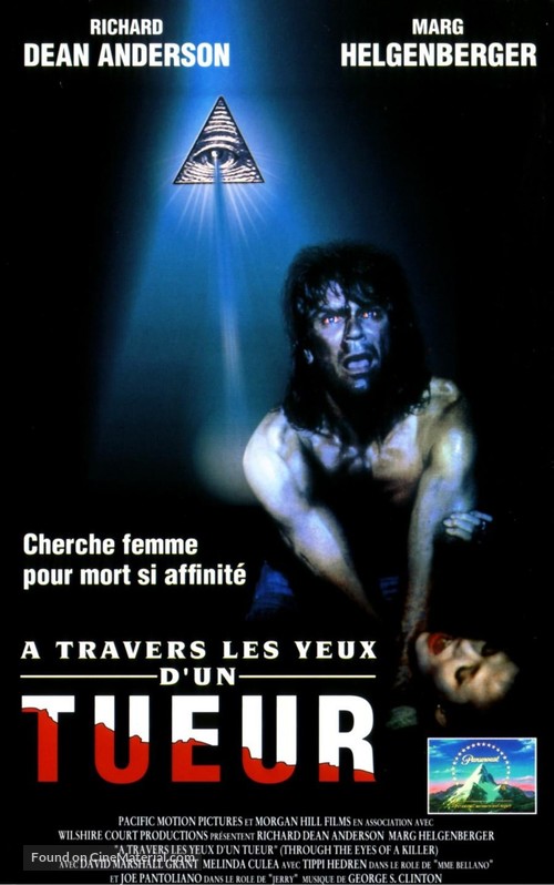 Through the Eyes of a Killer - French VHS movie cover