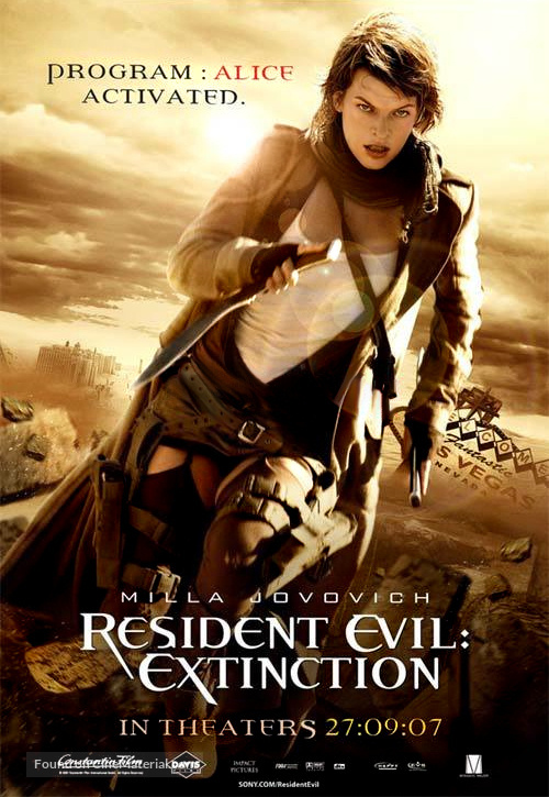 Resident Evil: Extinction - Movie Poster