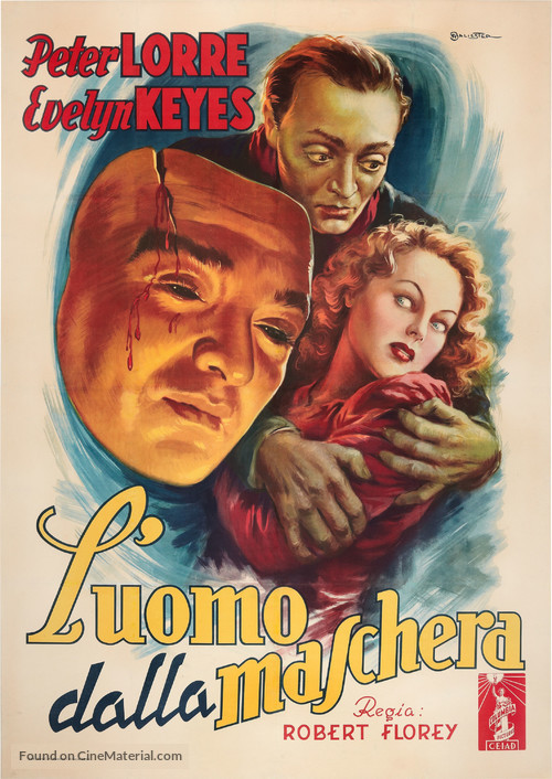 The Face Behind the Mask - Italian Movie Poster