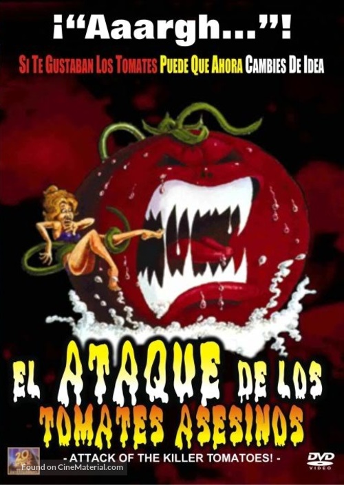 Attack of the Killer Tomatoes! - Spanish DVD movie cover