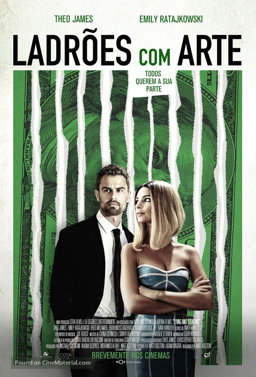 Lying and Stealing - Portuguese Movie Poster