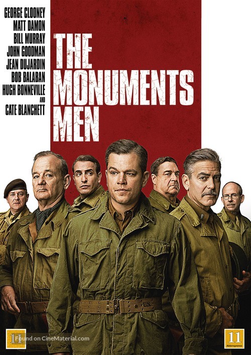 The Monuments Men - Danish DVD movie cover