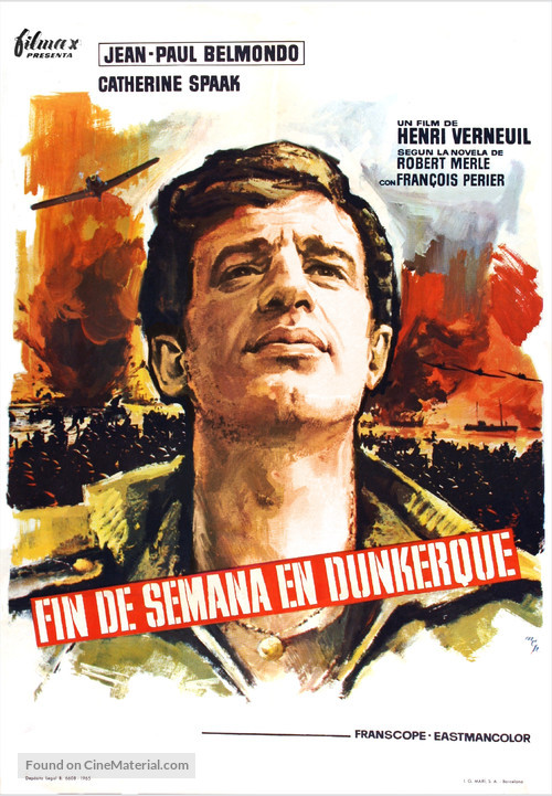 Week-end &agrave; Zuydcoote - Spanish Movie Poster