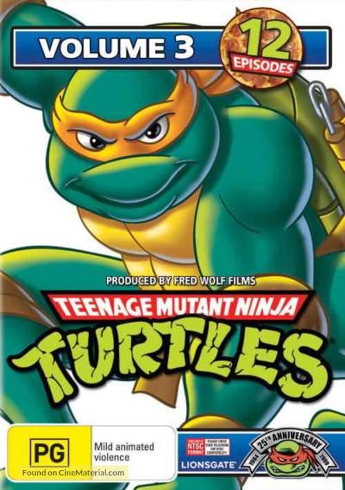 &quot;Teenage Mutant Ninja Turtles&quot; - Australian DVD movie cover