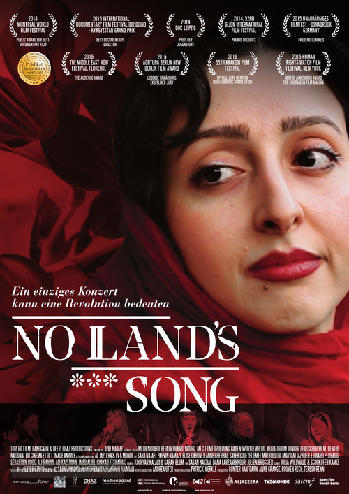 No Land&#039;s Song - German Movie Poster