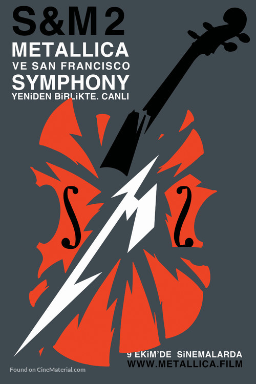 Metallica &amp; San Francisco Symphony - S&amp;M2 - Turkish Movie Poster