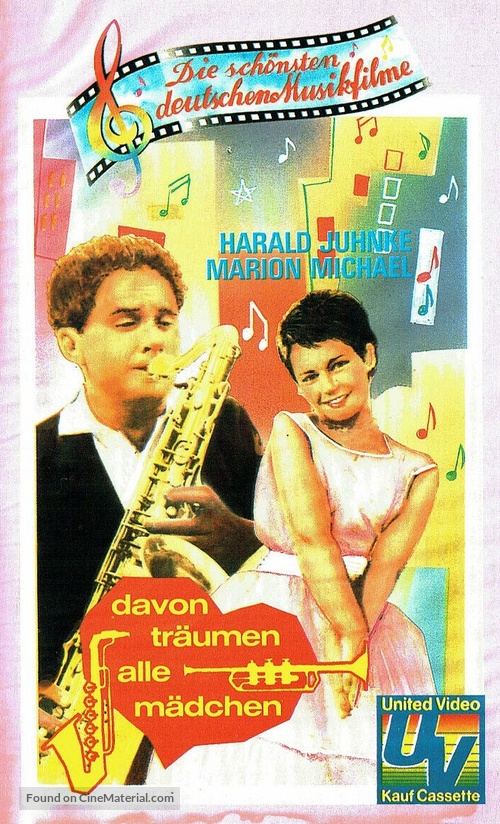 Davon tr&auml;umen alle M&auml;dchen - German VHS movie cover