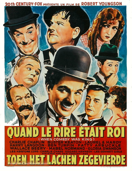 When Comedy Was King - Belgian Movie Poster