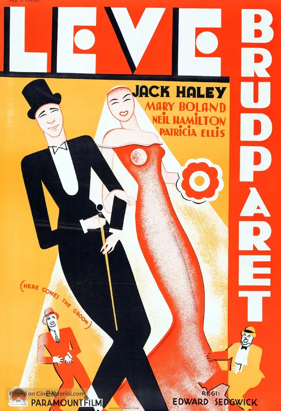 Here Comes the Groom - Swedish Movie Poster