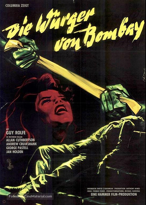 The Stranglers of Bombay - German Movie Poster