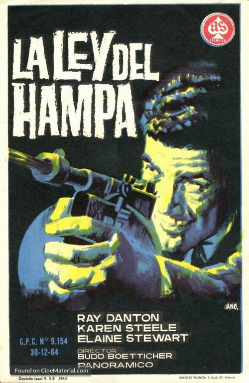 The Rise and Fall of Legs Diamond - Spanish Movie Poster