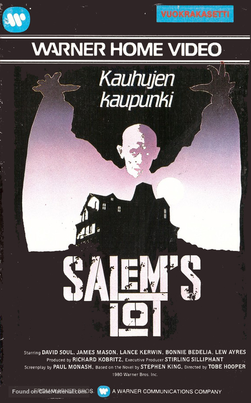 Salem&#039;s Lot - Finnish VHS movie cover