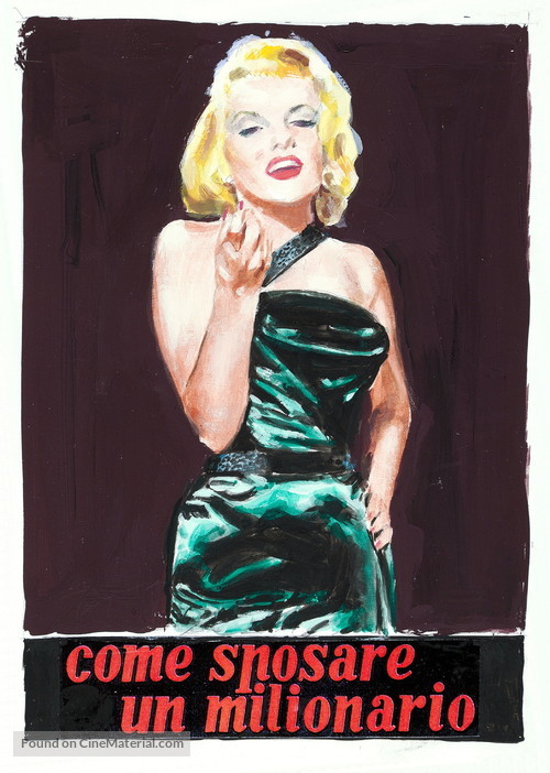 How to Marry a Millionaire - Italian Movie Poster