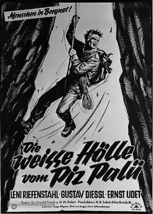 Die wei&szlig;e H&ouml;lle vom Piz Pal&uuml; - German Movie Poster