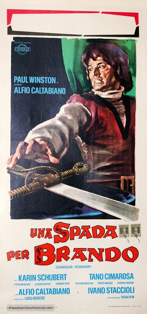 Una spada per Brando - Italian Movie Poster