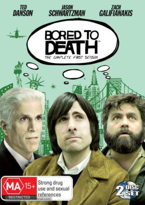 &quot;Bored to Death&quot; - Australian DVD movie cover