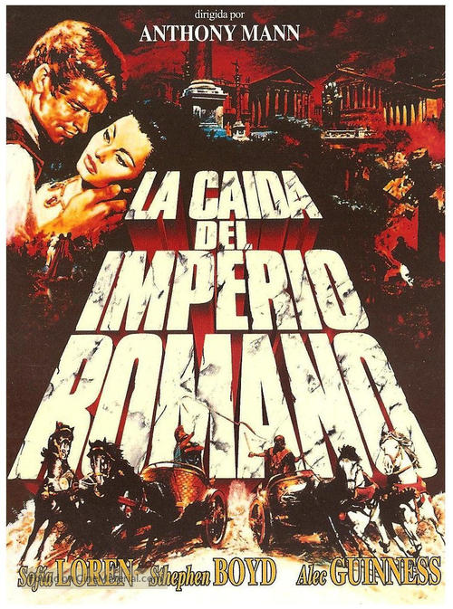 The Fall of the Roman Empire - Spanish Movie Poster