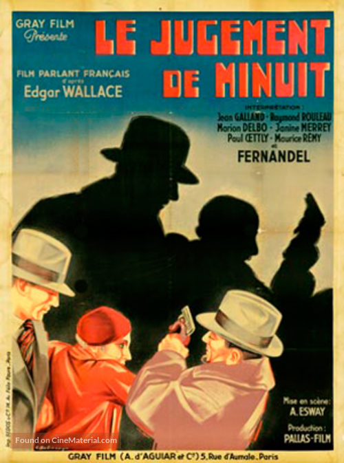 Le jugement de minuit - French Movie Poster