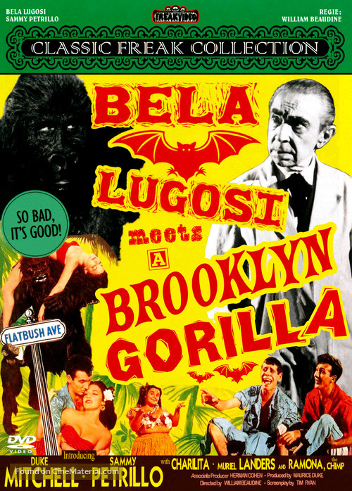 Bela Lugosi Meets a Brooklyn Gorilla - British Movie Cover